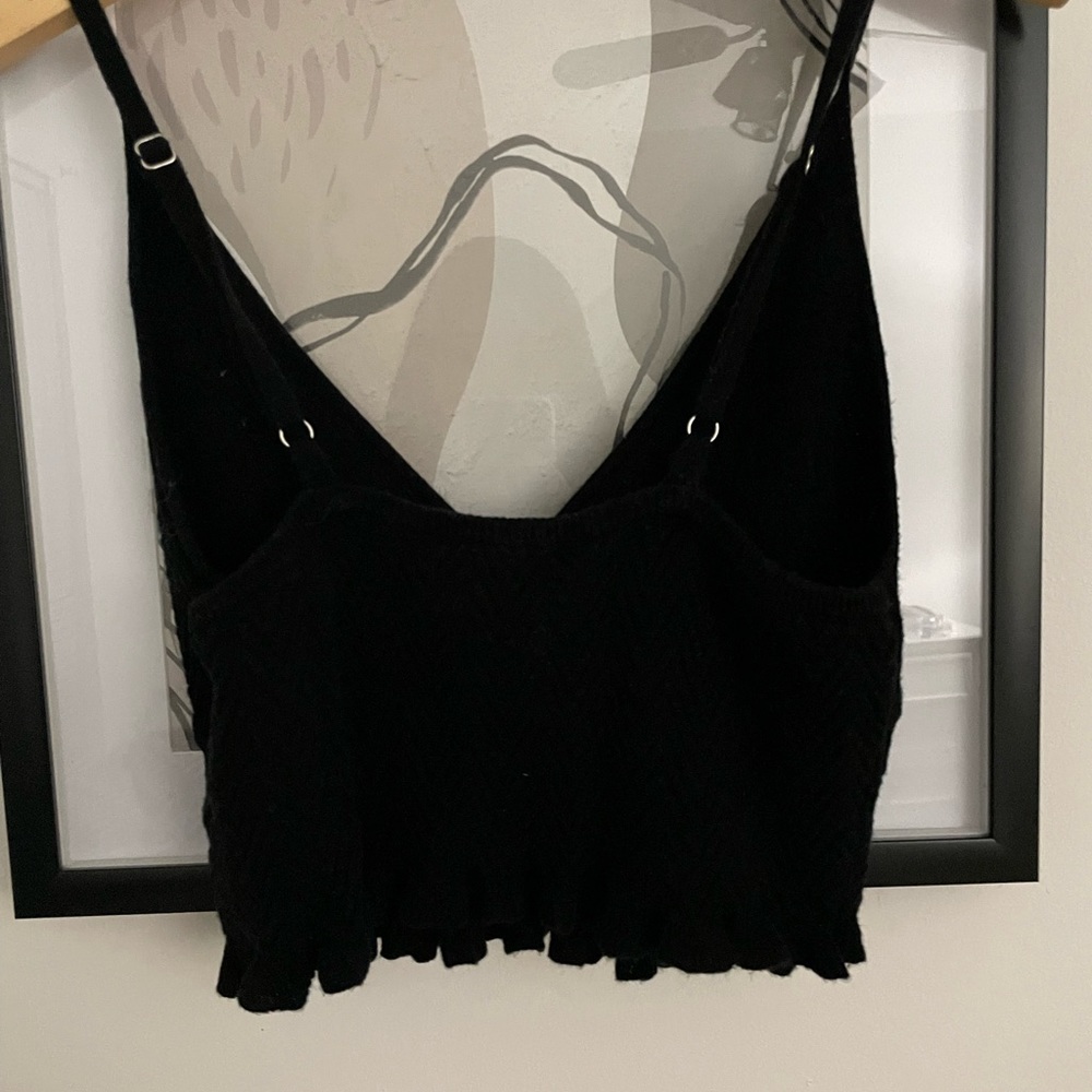 Free People Black Crop Top - Picture 5 of 5